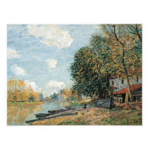 Alfred Sisley - Moret-The Banks of the River Loing Fotodruck