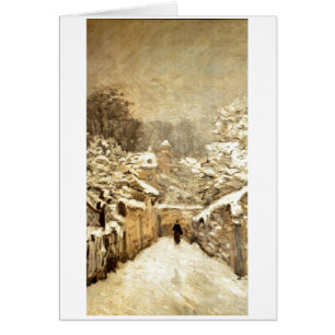 Alfred Sisley - Neve em Louveciennes - Leinwand Öl