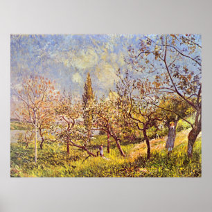 Alfred Sisley Orchard im Frühjahr Poster