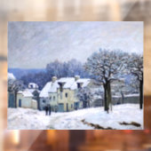 Alfred Sisley - Place Chenil in Marly, Schneeeffek Fensteraufkleber (Blatt 2)