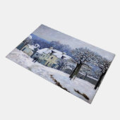 Alfred Sisley - Place Chenil in Marly, Schneeeffek Fußmatte (Schrägansicht)