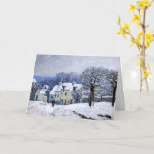 Alfred Sisley - Place Chenil in Marly, Schneeeffek Karte (Gelbe Blume)