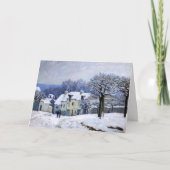 Alfred Sisley - Place Chenil in Marly, Schneeeffek Karte (Vorderseite)