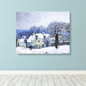 Alfred Sisley - Place Chenil in Marly, Schneeeffek Leinwanddruck (Insitu (Holzboden))