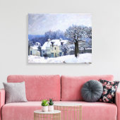 Alfred Sisley - Place Chenil in Marly, Schneeeffek Leinwanddruck (Insitu (Wohnzimmer))