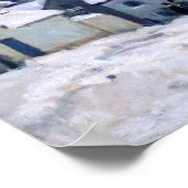 Alfred Sisley - Place Chenil in Marly, Schneeeffek Poster (Ecke)