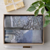 Alfred Sisley - Place Chenil in Marly, Schneeeffek Seidenpapier (Geschenk)