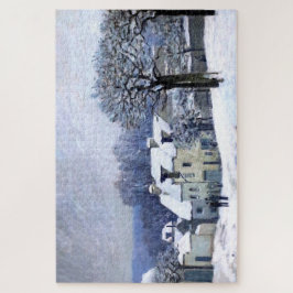 Alfred Sisley Place du Chenil in Marly, Schnee Puzzle