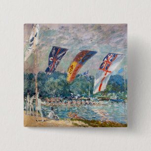 Alfred Sisley - Regatta bei Molesey Button