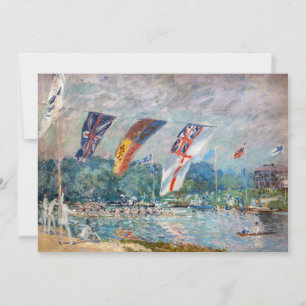 Alfred Sisley - Regatta bei Molesey Dankeskarte