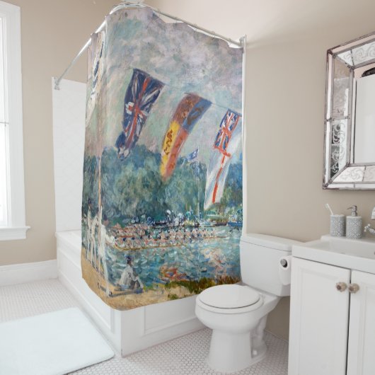 Alfred Sisley - Regatta bei Molesey Duschvorhang (Beispiel)