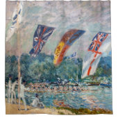 Alfred Sisley - Regatta bei Molesey Duschvorhang (Vorderseite)
