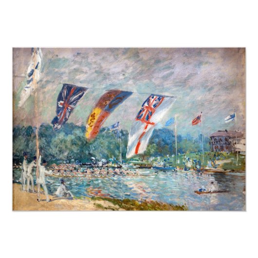 Alfred Sisley - Regatta bei Molesey Fotodruck (Vorne)