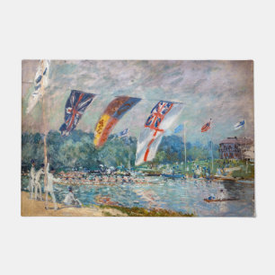 Alfred Sisley - Regatta bei Molesey Fußmatte