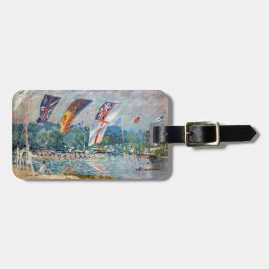 Alfred Sisley - Regatta bei Molesey Gepäckanhänger (Vorderseite horizontal)