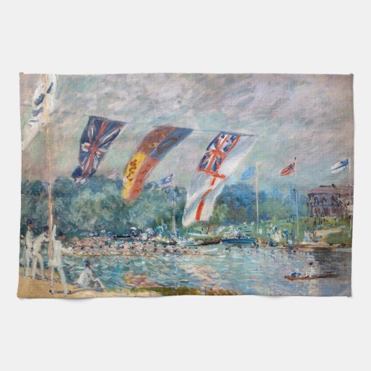Alfred Sisley - Regatta bei Molesey Geschirrtuch (Horizontal)