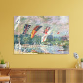 Alfred Sisley | Regatta bei Molesey Leinwanddruck (Insitu (Wohnzimmer))