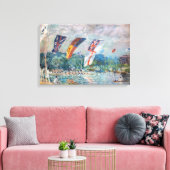 Alfred Sisley - Regatta bei Molesey Leinwanddruck (Insitu (Wohnzimmer))