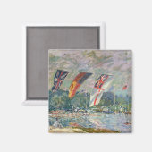 Alfred Sisley | Regatta bei Molesey Magnet (Vorderseite/Rückseite)