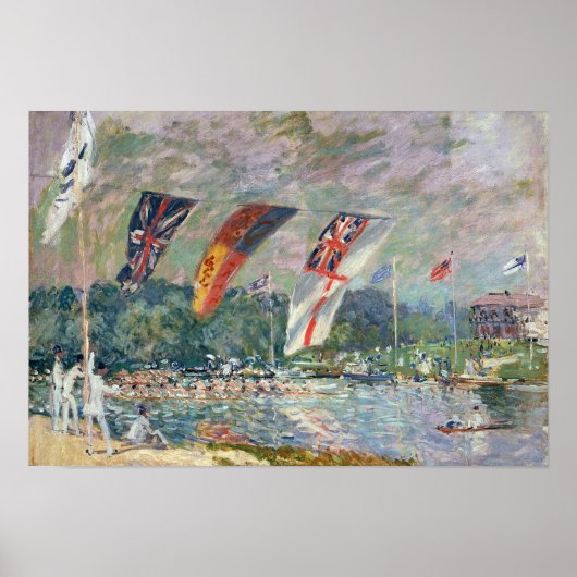 Alfred Sisley | Regatta bei Molesey Poster (Vorne)