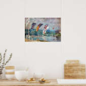 Alfred Sisley - Regatta bei Molesey Poster (Küche)