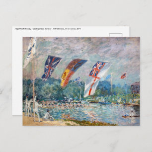 Alfred Sisley - Regatta bei Molesey Postkarte
