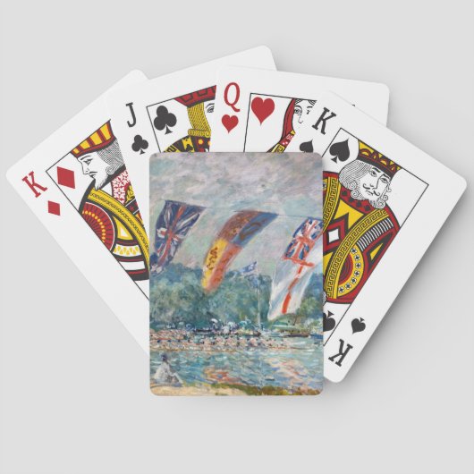 Alfred Sisley - Regatta bei Molesey Spielkarten (Rückseite)