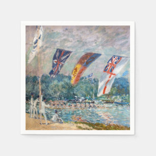 Alfred Sisley - Regatta in Molesey Serviette