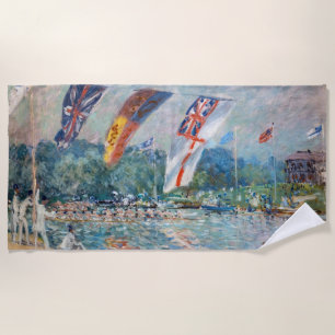 Alfred Sisley - Regatta in Molesey Strandtuch