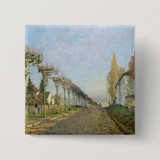 Alfred Sisley | Rue de la Machine, Louveciennes Button (Vorderseite)