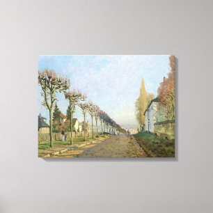 Alfred Sisley Rue de la Machine, Louveciennes Leinwanddruck
