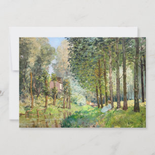 Alfred Sisley - Ruhe am Bach Dankeskarte