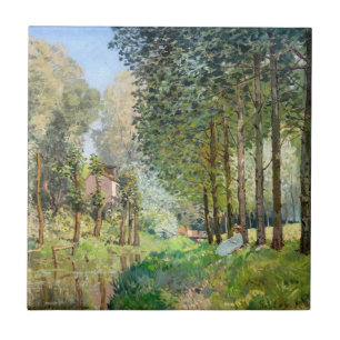 Alfred Sisley - Ruhe am Bach Fliese