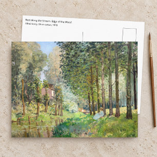 Alfred Sisley - Ruhe am Bach Postkarte