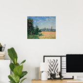 Alfred Sisley - Sahurs Meadows in Morning Sun Poster (Heimbüro)