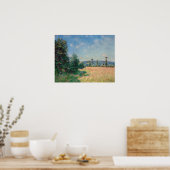 Alfred Sisley - Sahurs Meadows in Morning Sun Poster (Küche)