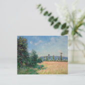 Alfred Sisley - Sahurs Meadows in Morning Sun Postkarte (Stehend Vorderseite)