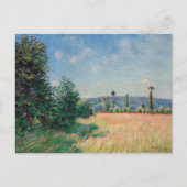 Alfred Sisley - Sahurs Meadows in Morning Sun Postkarte (Vorderseite)