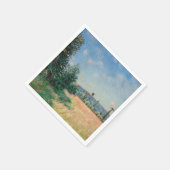 Alfred Sisley - Sahurs Meadows in Morning Sun Serviette (Ecke)