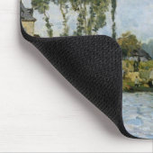 Alfred Sisley | Schiffe an der Schleuse von Bougiv Mousepad (Ecke)