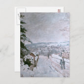ALFRED SISLEY - SCHNEE BEI LOUVECIENNES POSTKARTE (Vorne/Hinten)