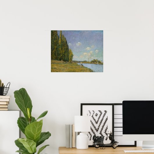 Alfred Sisley | Seine in Billancourt Poster (Heimbüro)