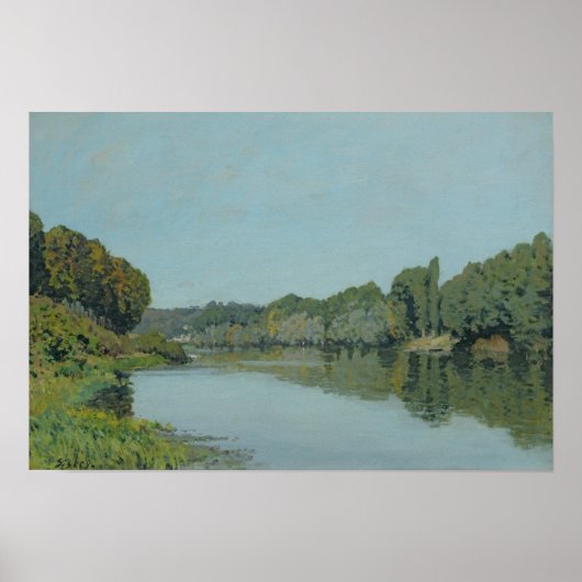 Alfred Sisley | Seine in Bougival Poster (Vorne)
