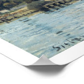 Alfred Sisley | Seine in Bougival Poster (Ecke)