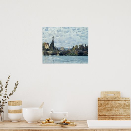 Alfred Sisley | Seine in Bougival Poster (Küche)