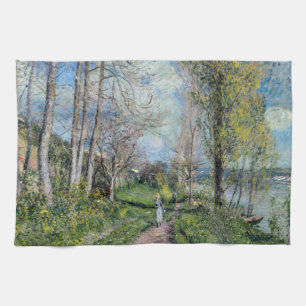 Alfred Sisley - Seine-Ufer bei By Geschirrtuch