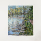 Alfred Sisley - Seine-Ufer bei By Wandteppich (Vorderseite)