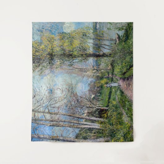 Alfred Sisley - Seine-Ufer bei By Wandteppich (Vorderseite)