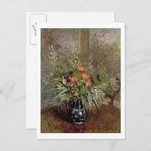Alfred Sisley | Stillleben wild lebender Blume Postkarte (Vorne/Hinten)