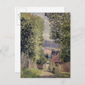 Alfred Sisley | Straße in Louveciennes Postkarte (Vorne/Hinten)
